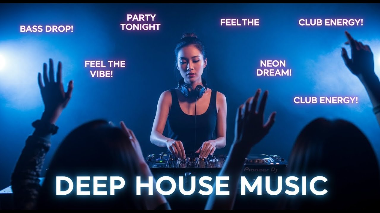 Deep House Music Night Streetscape 🚗 Smooth Bass and Urban Flow