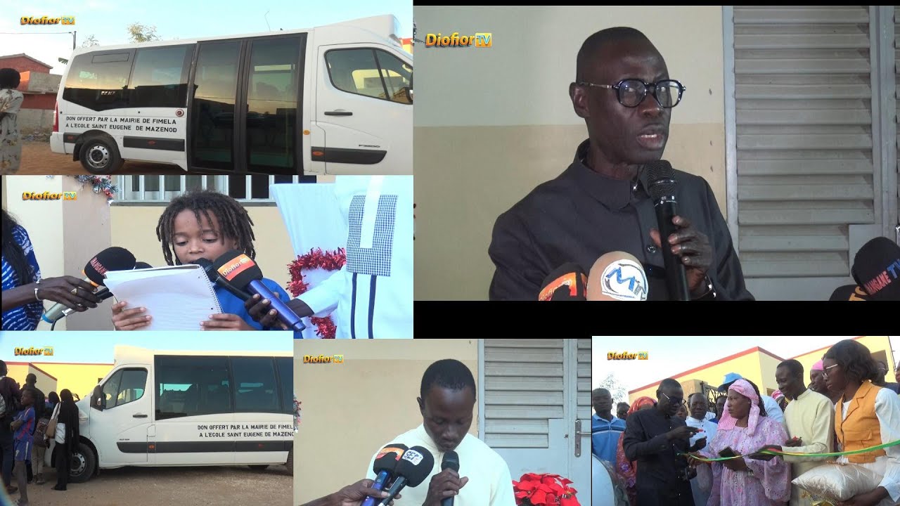 Le mairie de Fimela Karim Sene a Offert deux minibus remis à l’école Sainte Eugène de Mazenod par