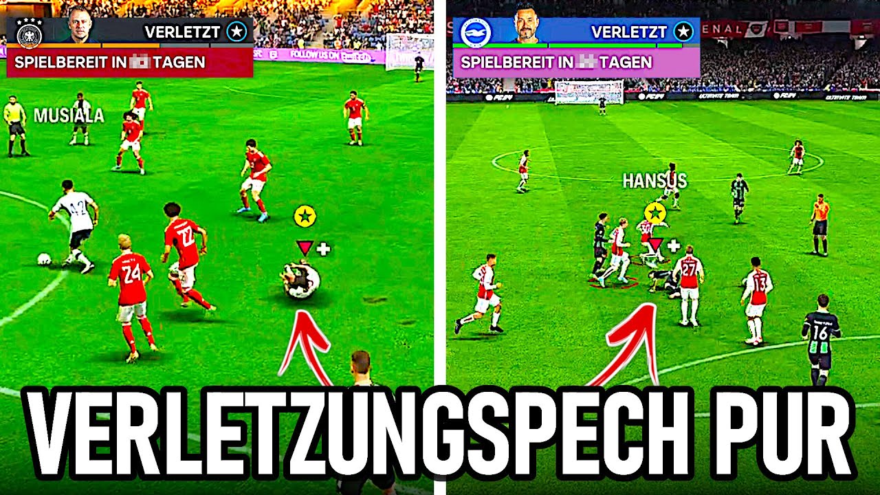 ICH VERLETZE MICH 2 MAL IN EINER FOLGE !!! 🚑🚑 (lange Pause) EA FC 24 Spielerkarriere #22