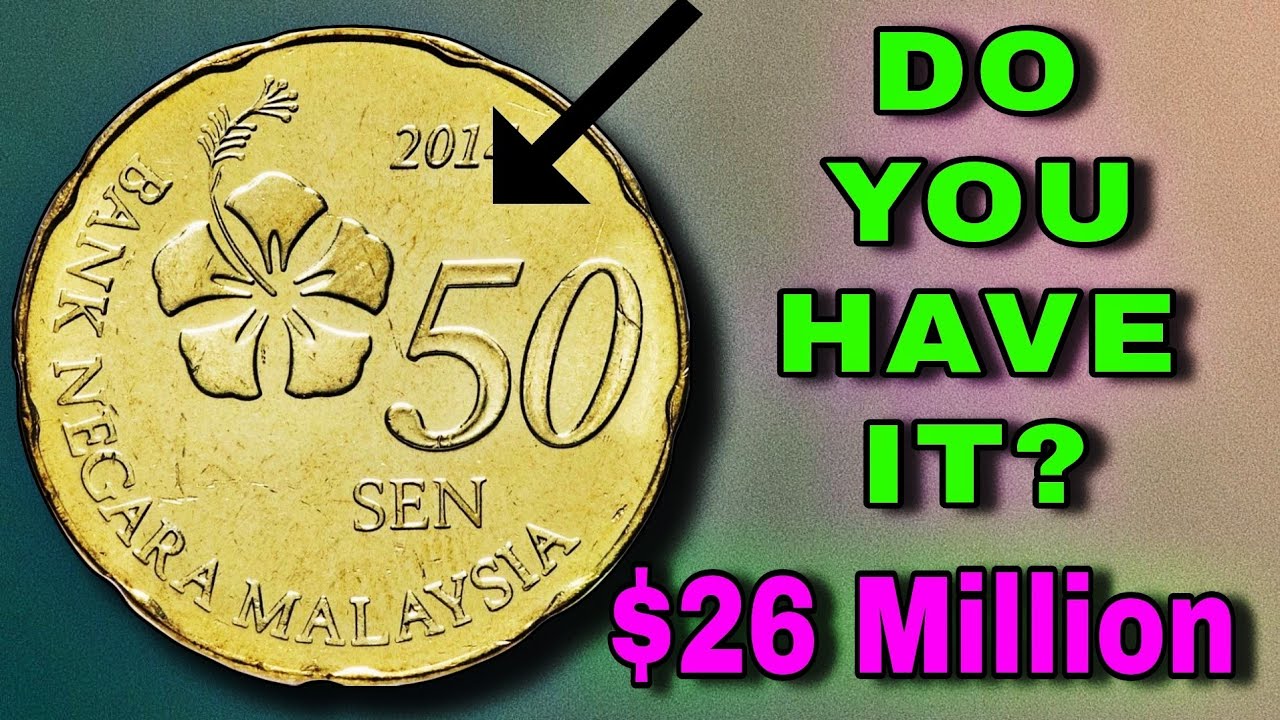 To 10 most valuable old Coins!2016 MALAYSIA 50 SEN RARE COIN'S WORTH BIG MONEY'S 💰//BIG Money $