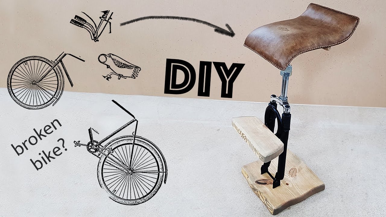 НЕ ВЫБРАСЫВАЙТЕ старый велосипед! БАРНЫЙ СТУЛ своими руками DIY