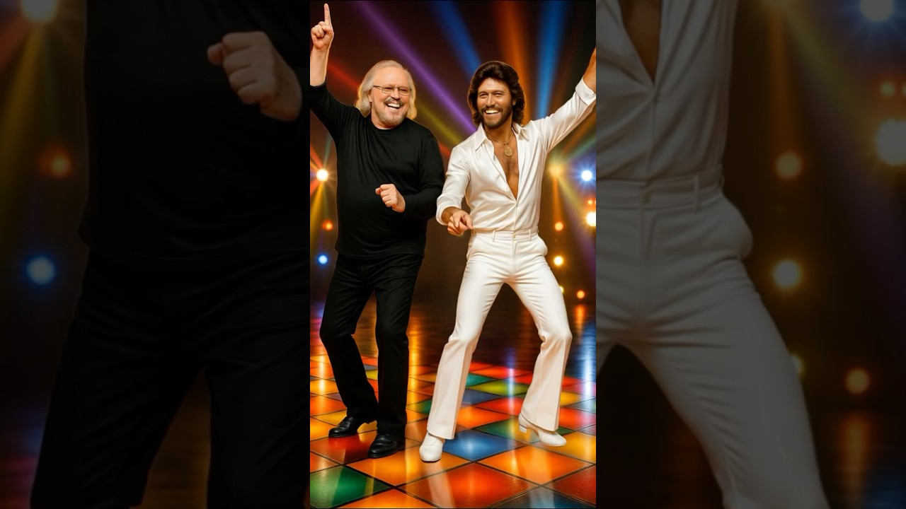Bee Gees Dancing Then and Now &ndash; Iconic Members Reunite in Timeless Tribute #beegees