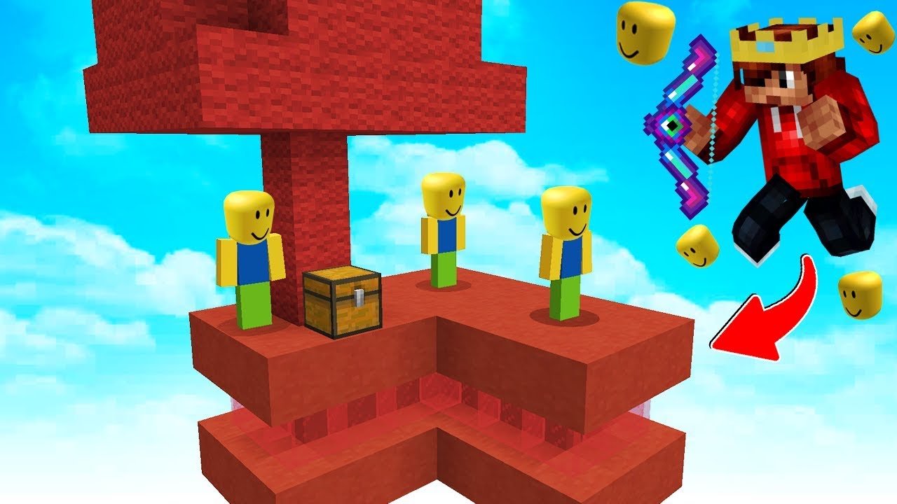 TENTE SOBREVIVER A ILHA DO ROBLOX NO MINECRAFT