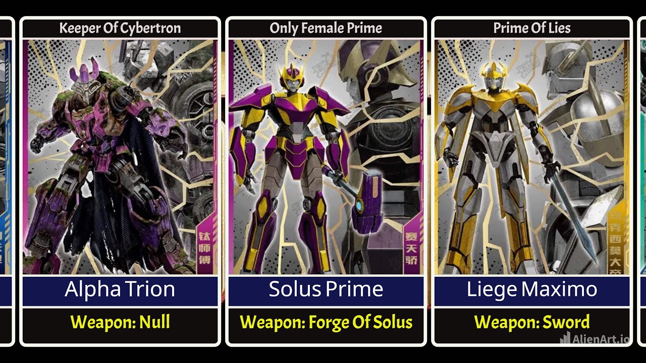 All Primes In Transformers One (2024)