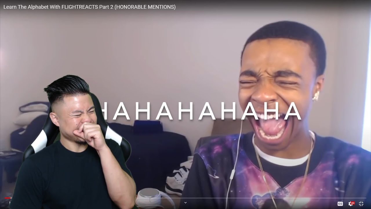 FLIGHT IS TOO FUNNY BRUH! Learning the Alphabet With FlightReacts Part 2!