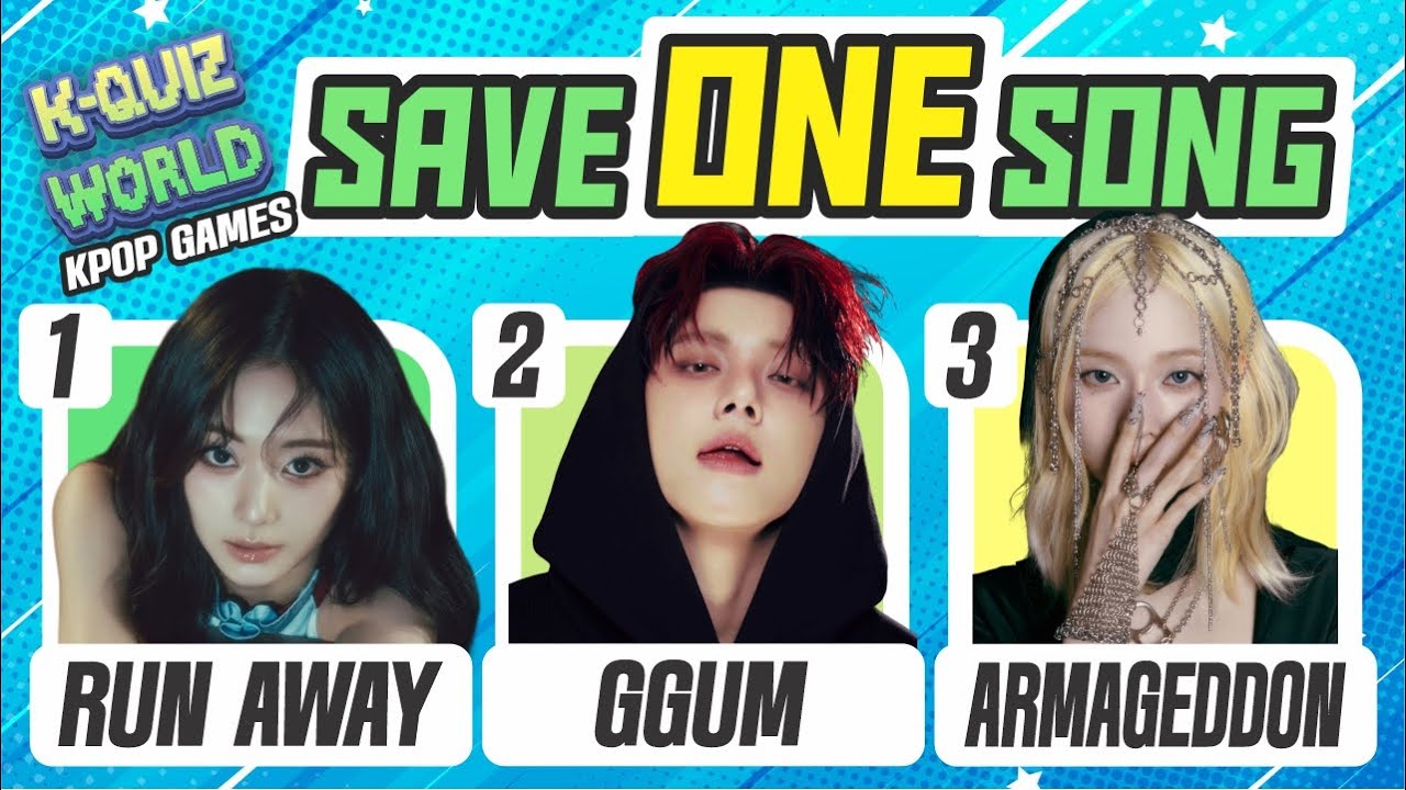 SAVE ONE KPOP SONG | RANDOM VER. (30 ROUNDS + BONUS) | KPOP QUIZ WORLD 2024