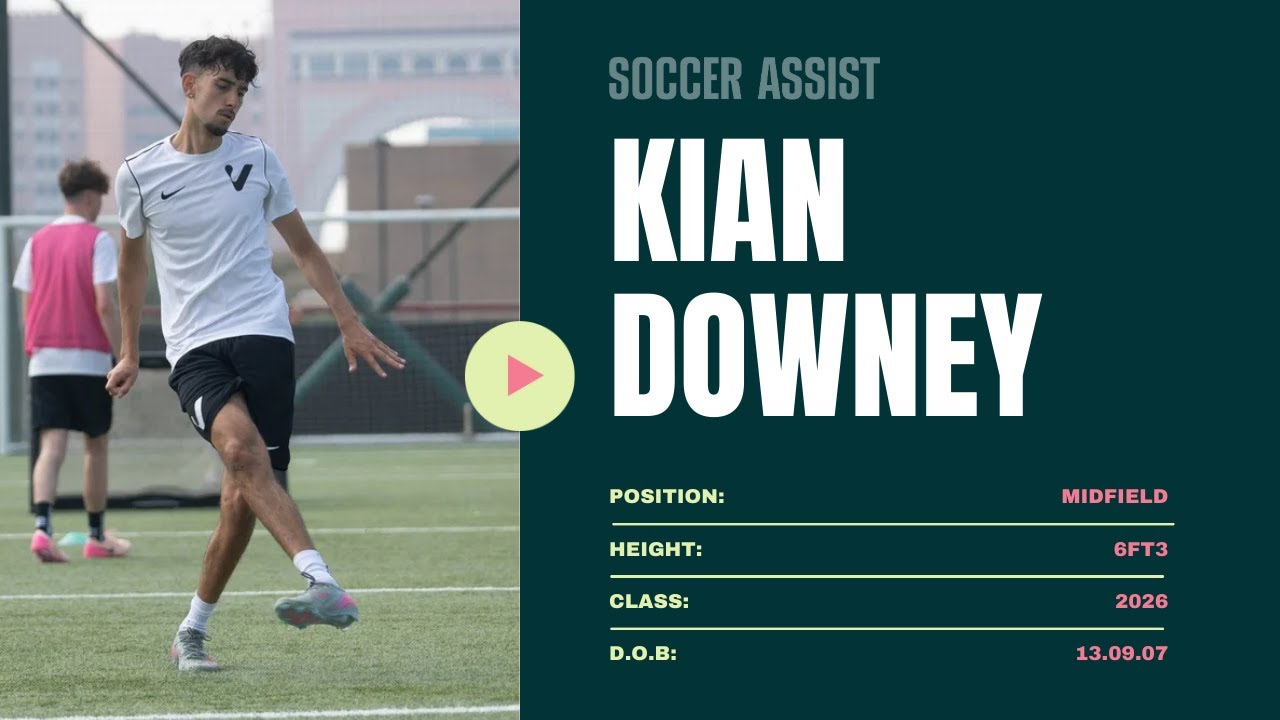 Kian Downey | Highlight Tape - Centre Midfield | #soccerassist