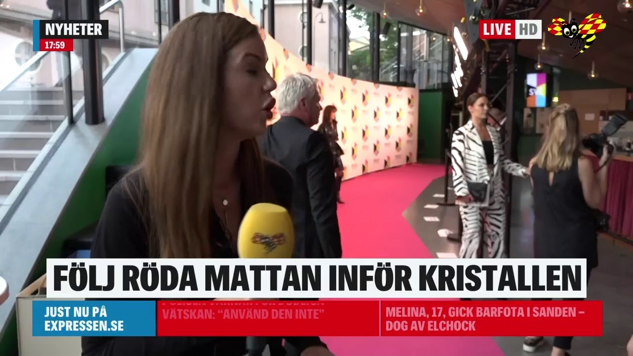 LIVE-TV: Röda mattan inför Kristallen-galan