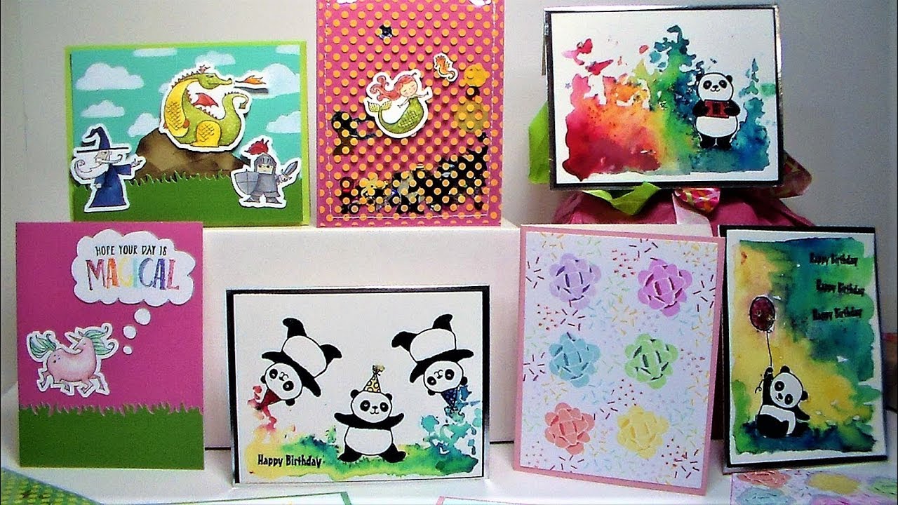10 Birthday Cards made for Kids in Under 10 minutes! *results may vary:)