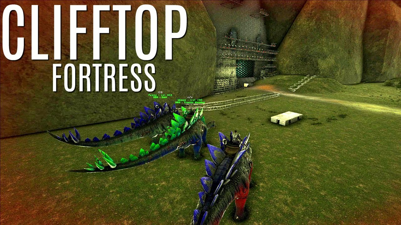 MOST INTERESTING RAID on The Floating Cliff Fortress - ARK Survival (E107) - Official PVP