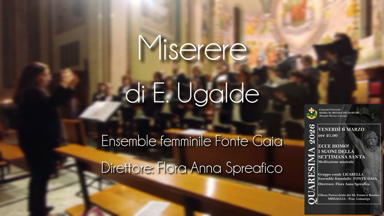 Ensemble femminile Fonte Gaia - Miserere (di E. Ugalde)