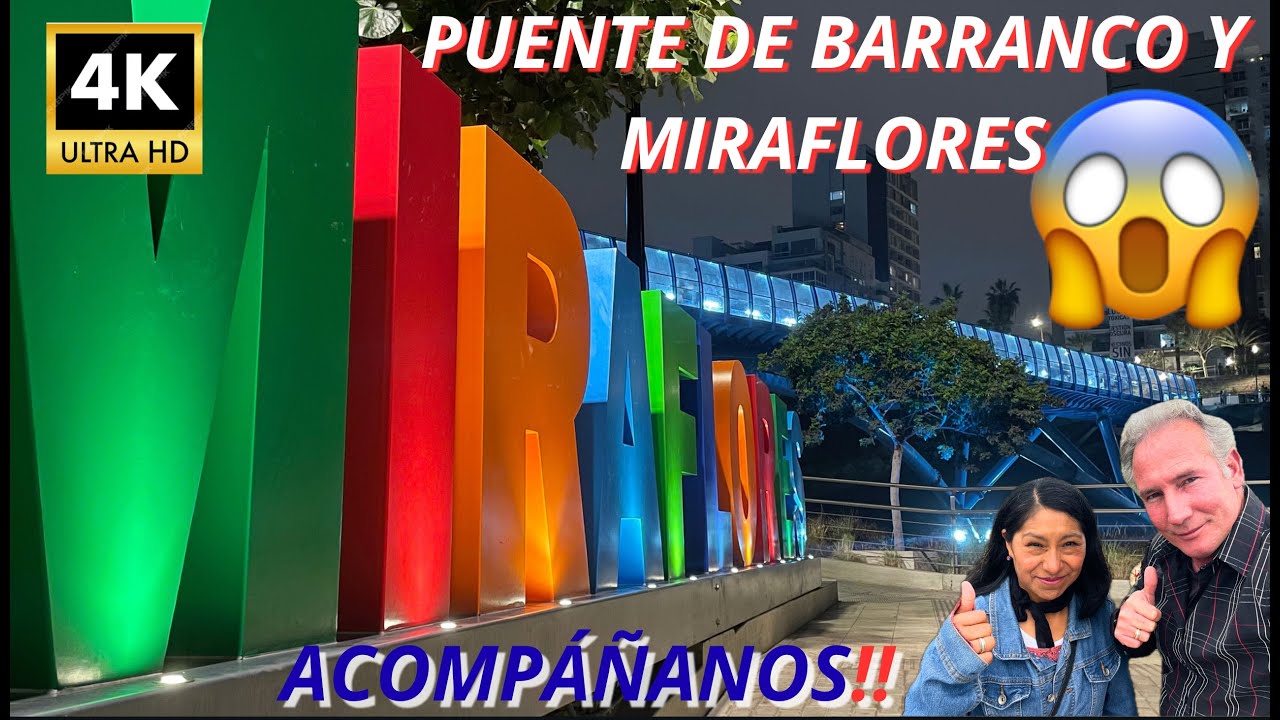 ¡Increíble! Así es El Puente de la Paz o Puente de Cristal Por Dentro Barranco Miraflores, Lima Perú