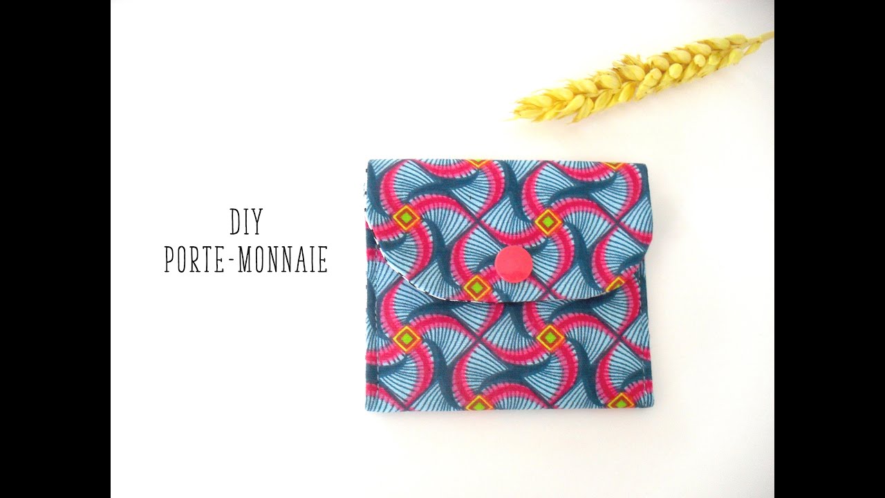 Coudre un porte-monnaie, tuto couture facile