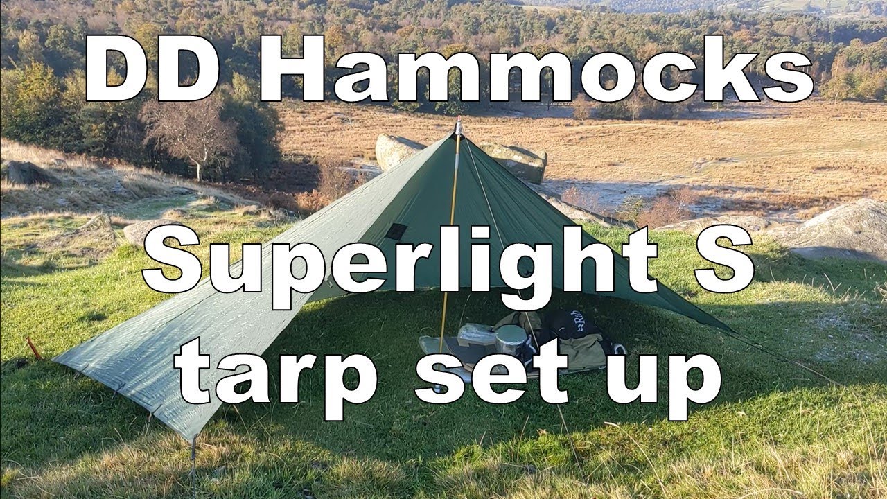 DD Hammocks Superlight S tarp set up