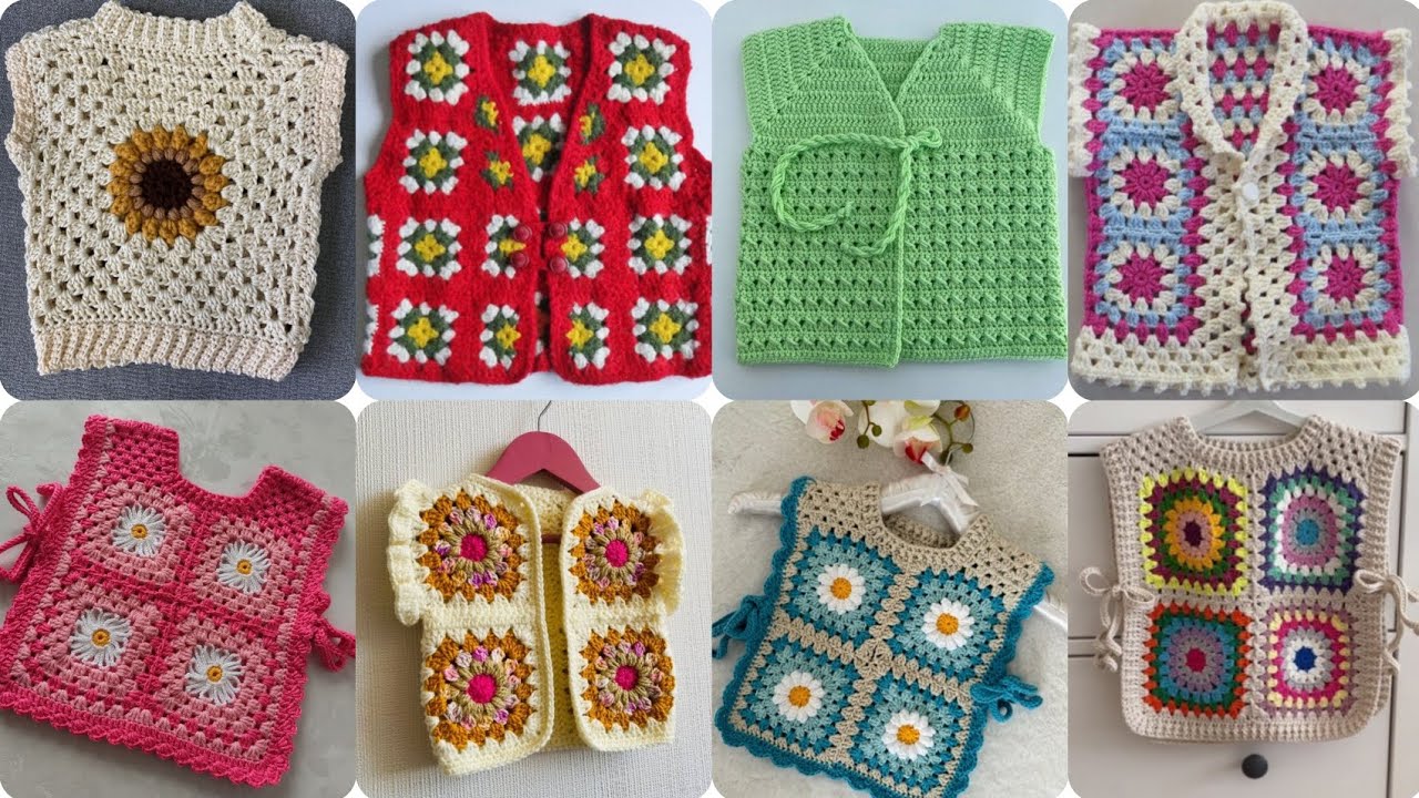  Most Popular Children's Vest Patterns | Inspiring Knitting Designs/Girls & Boys Kids Vest Models