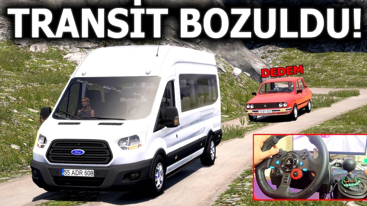 YENİ TRANSİTLE İFTARA GİDİYORUZ ! KÖY YOLCULUĞU ETS 2 MOD Logitech G29