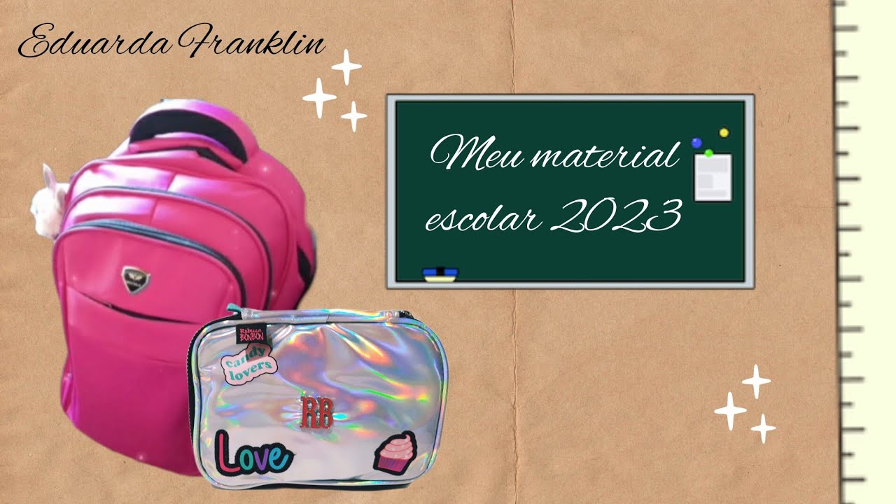 Montando meu estojo e minha mochila para o volta às aulas 2023