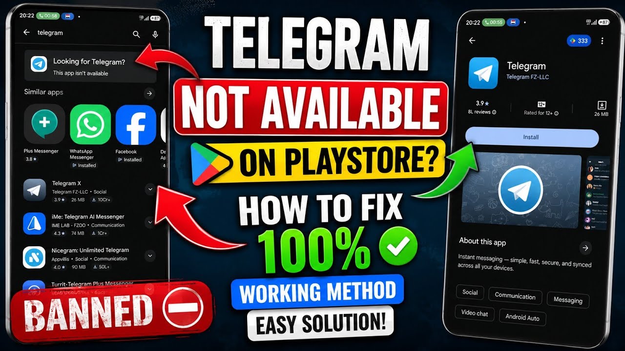 Why Telegram Was Removed from the Play Store | Telegram Not Showing on Play Store | This App Isn'...