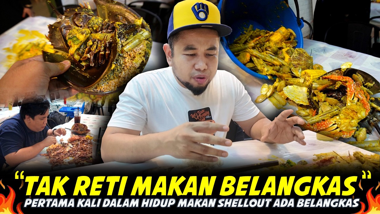 TAK RETI MAKAN..MEMANG TERKEJUT PERTAMA KALI JUMPA..Makan Belangkas Dalam Shellout Masak Lemak