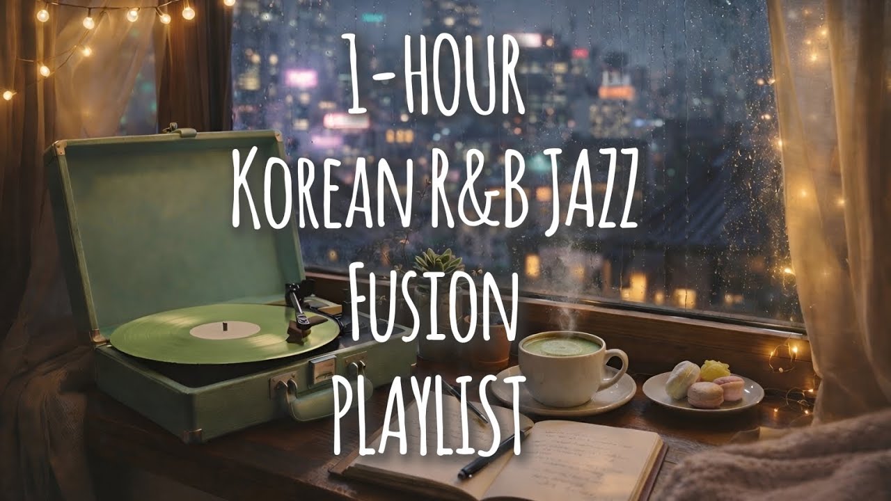 [1 HOUR PLAYLIST] ☕Korean R&B Jazz Fusion Instrumental | Cozy Cafe Study MUSIC