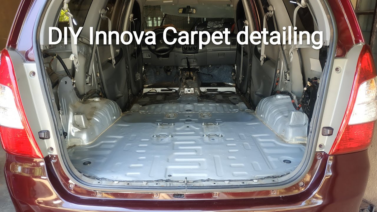 Toyota innova DIY Carpet removal detailing