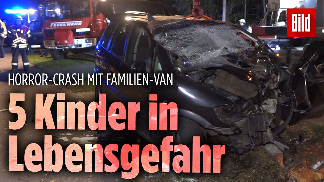 Horror-Unfall: Mutter und Sohn sterben, fünf Kinder und Beifahrerin schwer verletzt