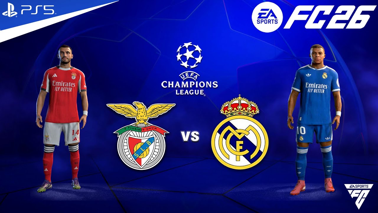 FC 26 - Benfica vs Real Madrid - League Phase - Champions League 2025/26 | PS5™ 4K HDR
