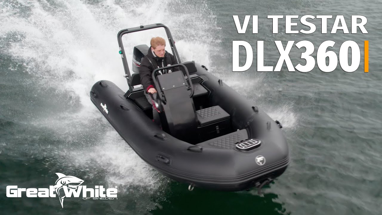 Vi provkör och går igenom Greatwhite DLX360 med Mercury 30hk