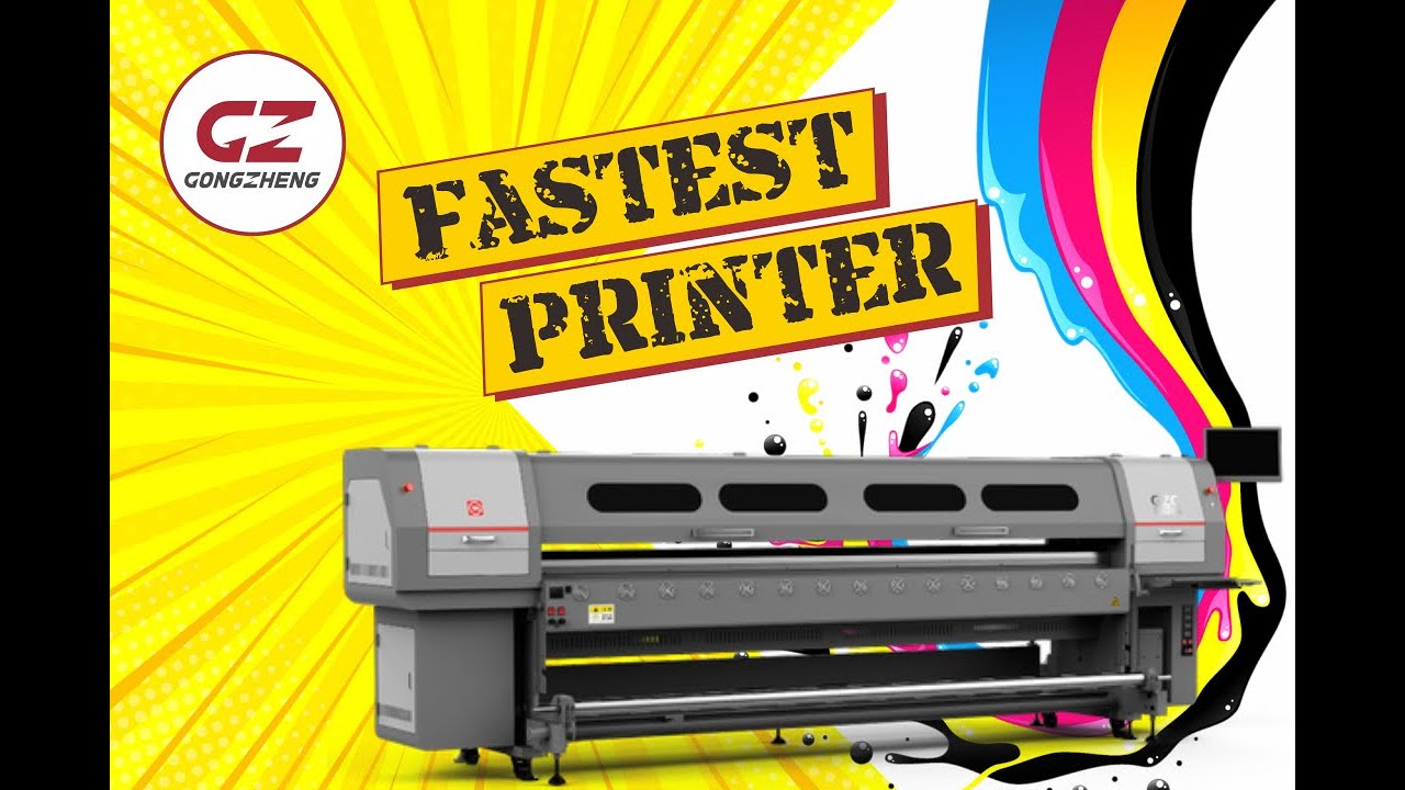 Gongzheng Solvent Printer GZM with Starfire Print Head Printing 10PL