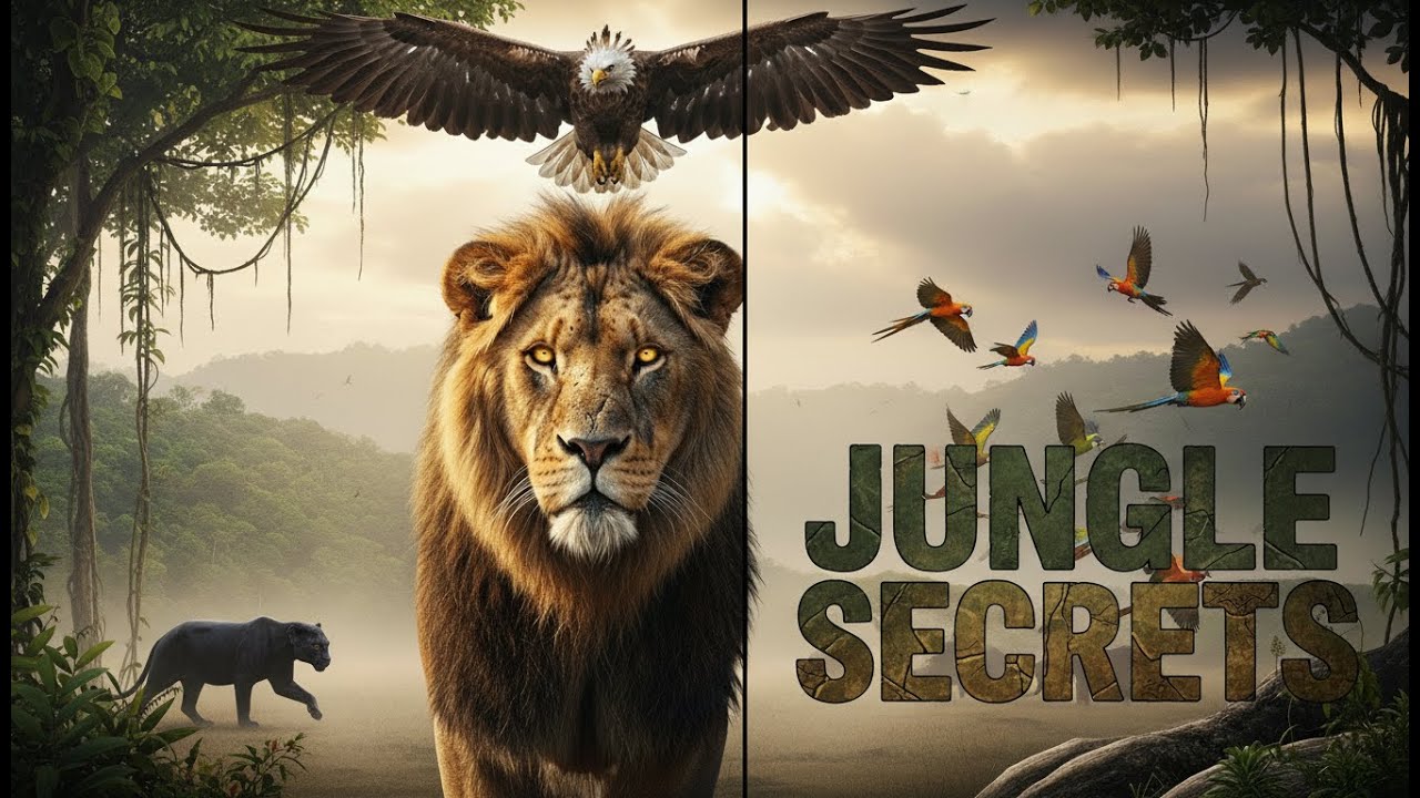 “Jungle Secrets Uncovered 🦁🦅 | Animals & Birds in Ultimate Survival Journey (4K)”