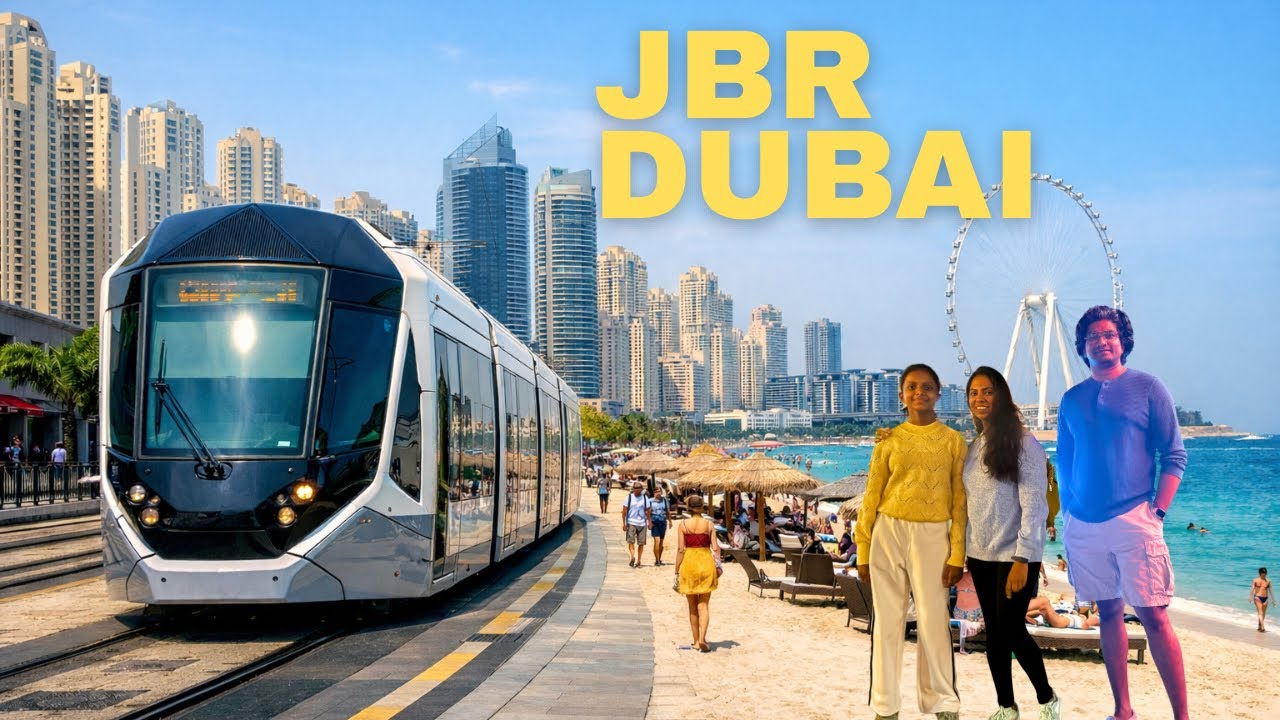 JBR Walk & Dubai Tram Ride 🚋🌊 | Beachside Views & City Vibes