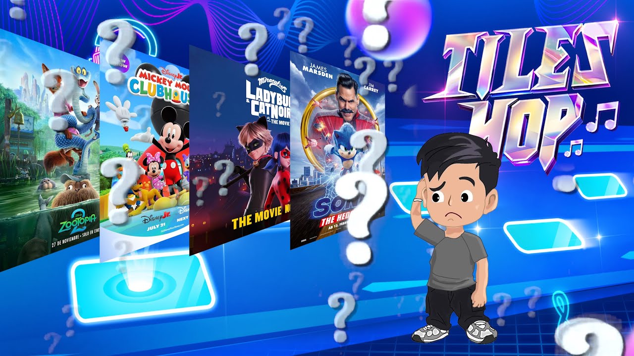Tiles Hop Challenge 🎵 Guess the Cartoon by the Music  Zootopia, Mickey, | Tiles Hop EDM Rush!