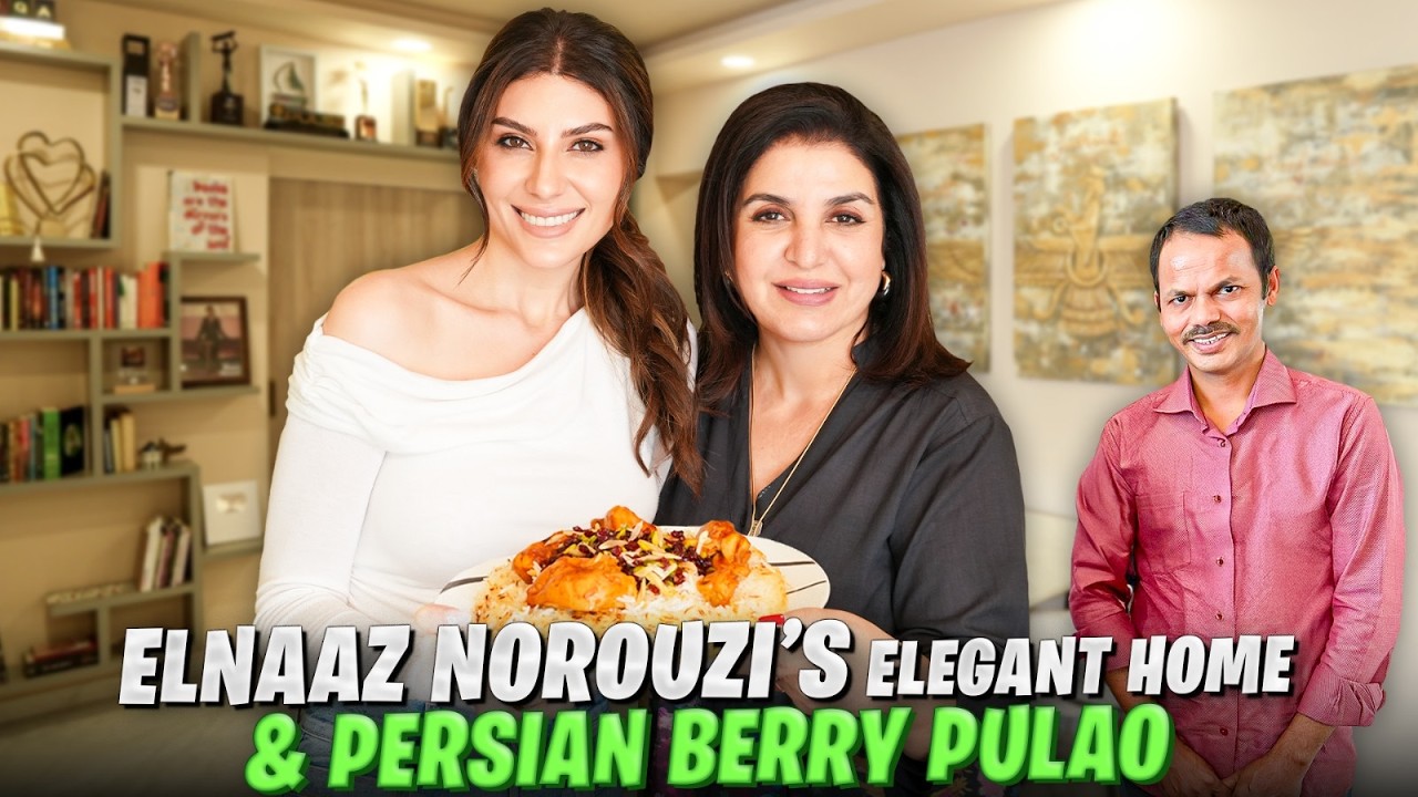 Elnaaz Norouzi's Irani Delight! Authentic Persian Carpets, Glam Room Tour & Chicken Berry Pulao!