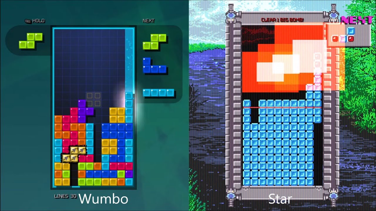 TETRIS FOREVER MULTIPLAYER! Wumbo VS Star Time Warp