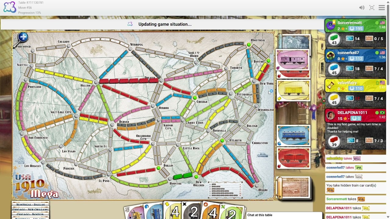 Ticket To Ride: Yellow Forces My Hand