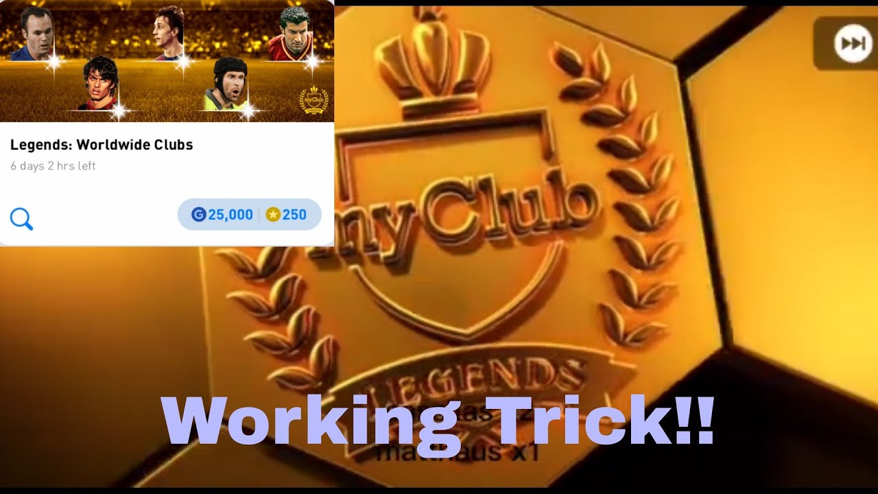 HOW TO GET LEGEND/BLACK BALL IN BOX DRAW LEGEND WORLDWIDE CLUBS || PES 2022