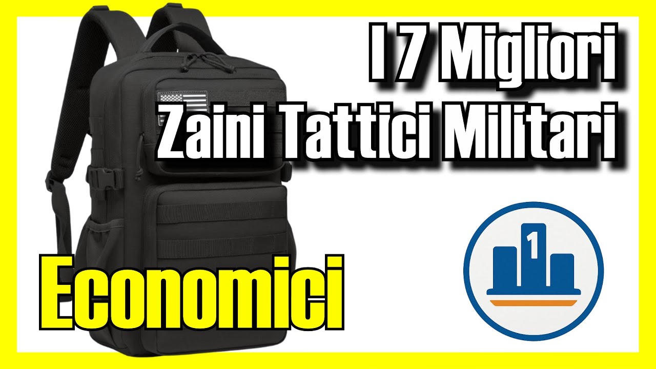 🪖 I 7 MIGLIORI Zaini Tattici Militari ECONOMICI su Amazon [2026] ✅ [Qualità/Prezzo] molle
