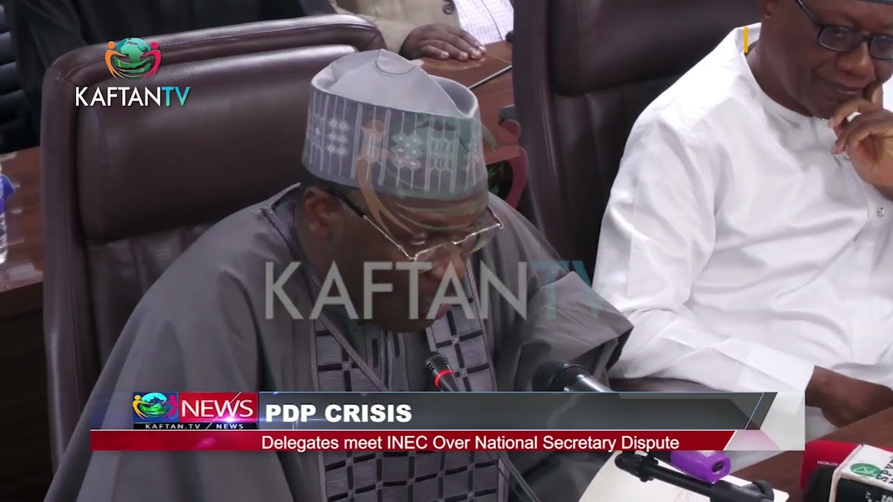 PDP CRISIS:  Delegates meet INEC over national secretary dispute