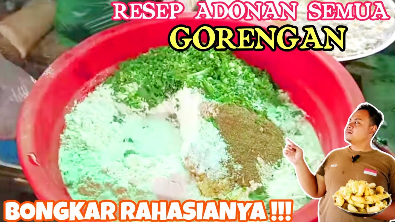 RENYAH GURIH 😍😍😍 RESEP ADONAN GORENGAN RENYAH TAHAN LAMA‼️UNTUK SEMUA GORENGAN 😎