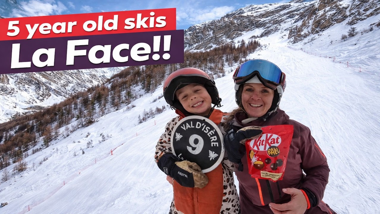 I Let My 5-Year-Old Ski This World Cup Run… | La Face | Val d'Isère