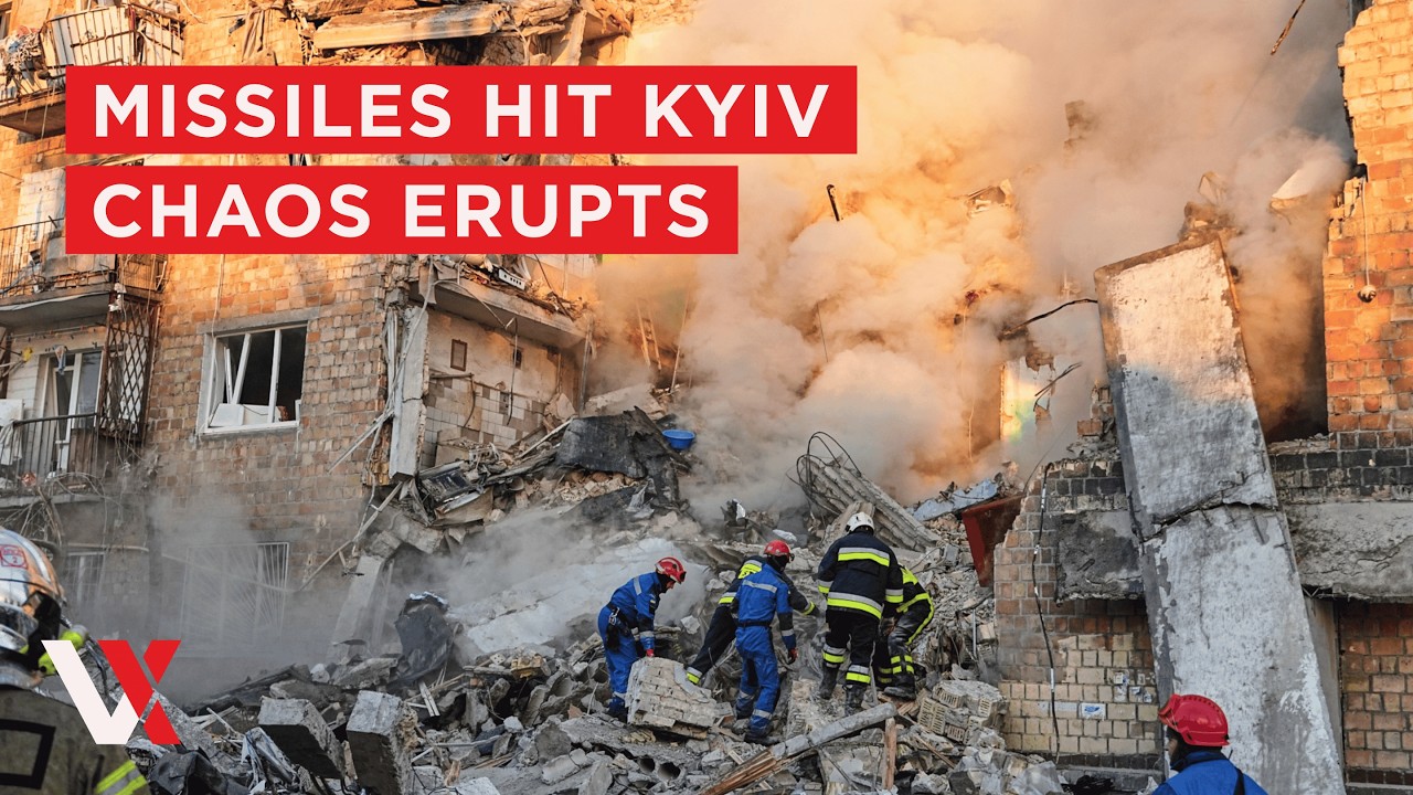 LIVE | Kyiv Rocked By Russian Drones &mdash; Buildings Collapse, 20 Missing Under Rubble | VERTEX