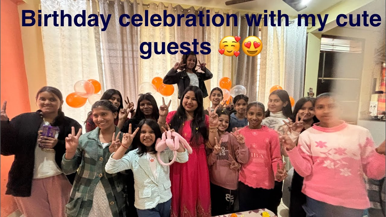 Maine apna birthday celebrate kiya apne cute guests k sath 