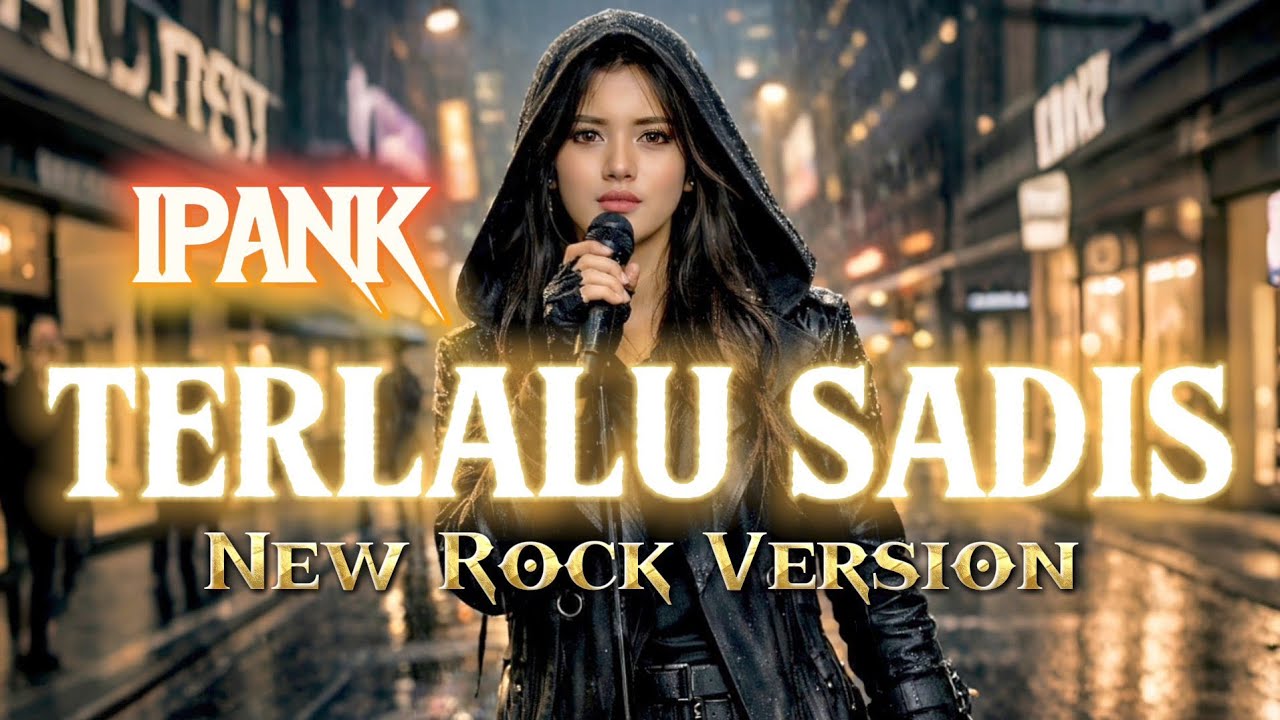 TERLALU SADIS - IPANK [ ROCK VERSION ] (Lirik Lagu) 