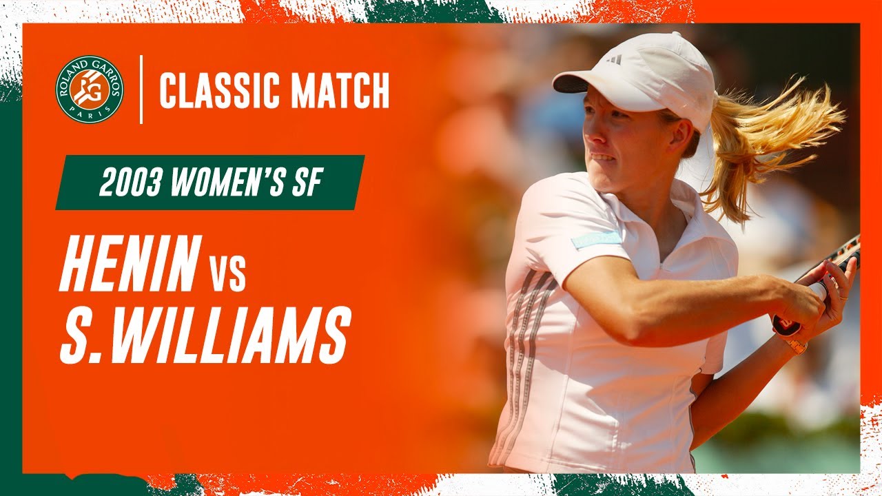 Henin vs Williams 2003 Women's semi-final | Roland-Garros Classic Match