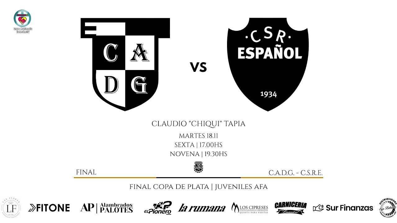 FINAL COPA DE PLATA | JUVENILES AFA | DEFENSORES DE GLEW VS CENTRO ESPA&Ntilde;OL