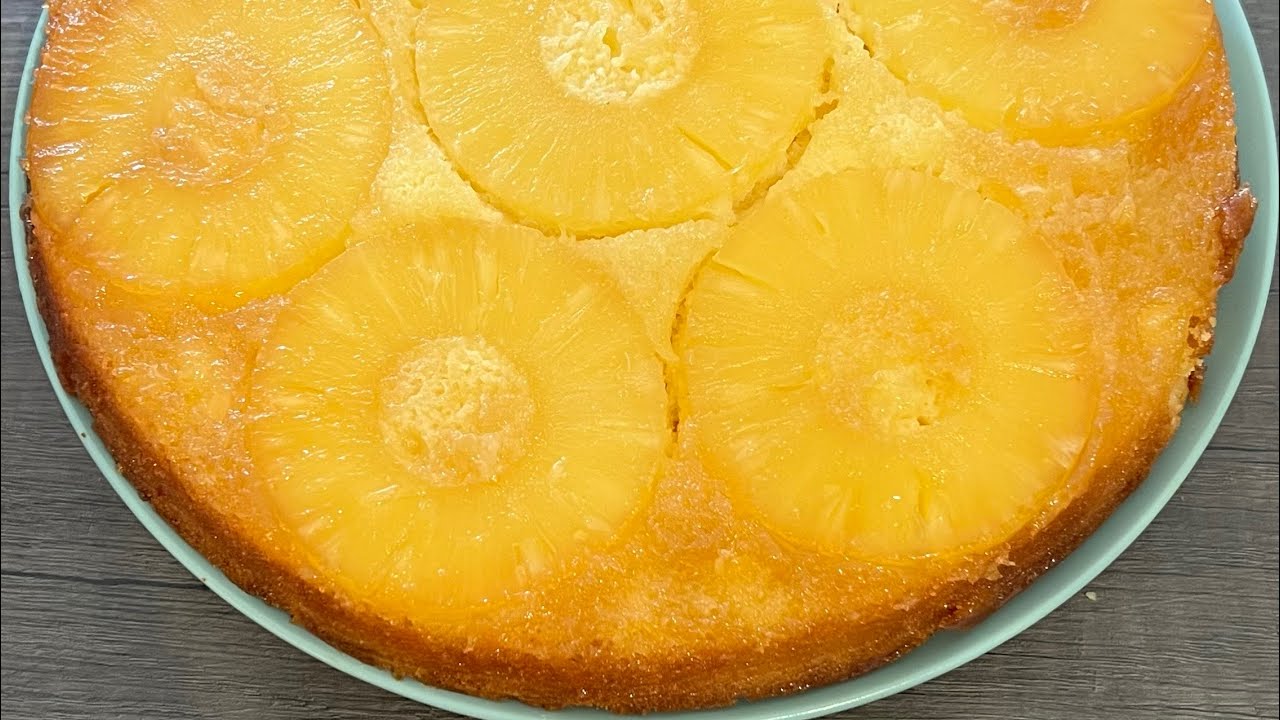 Recette simple de gâteau renversé à l’ananas #cake #ananas #simple #rapide