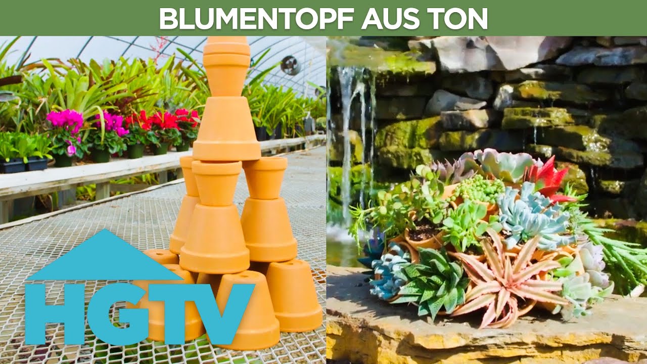 Blumentopf aus Ton | DIY | HGTV Deutschland