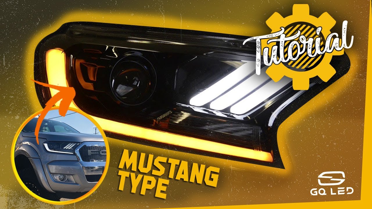 [DIY/UNBOXING] Far&oacute;is FORD RANGER MUSTANG TYPE - Bi-Xenon/Bi-LED + Seta Sequencial - INSTALA&Ccedil;&Atilde;O