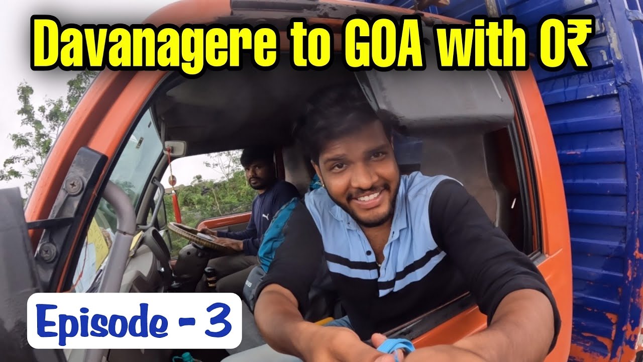 Travelling 600 km Without money | Davanagere to Goa | Bangalore | No Budget | EP=03 | Mr krish