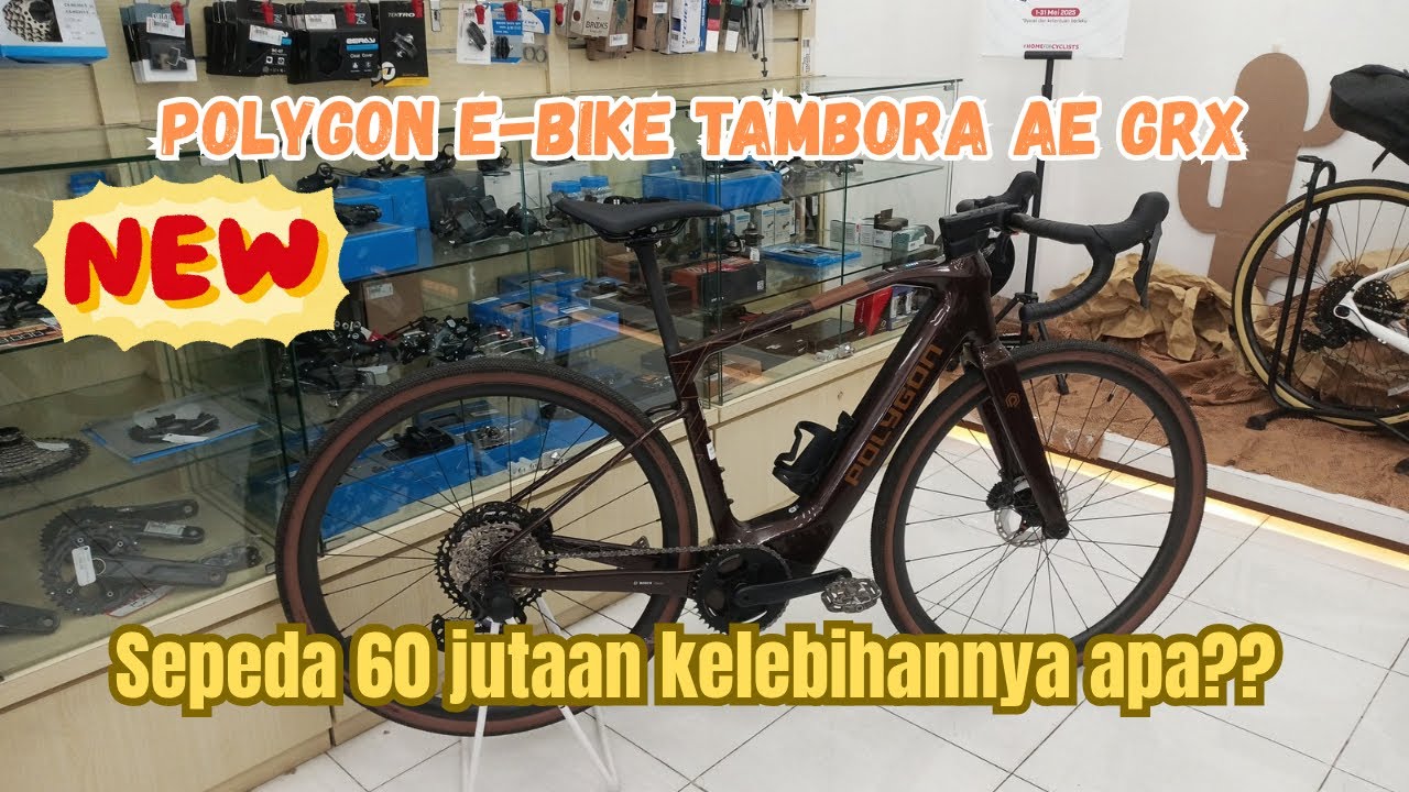 Gravel E-bike Polygon Tambora AE GRX | Speknya gokil sih!!!